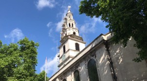St Clement Danes church in the Strand
