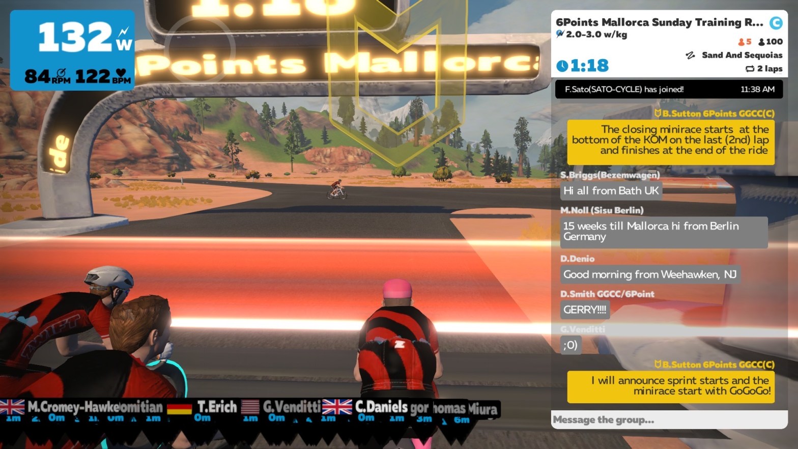 The start line for the ride