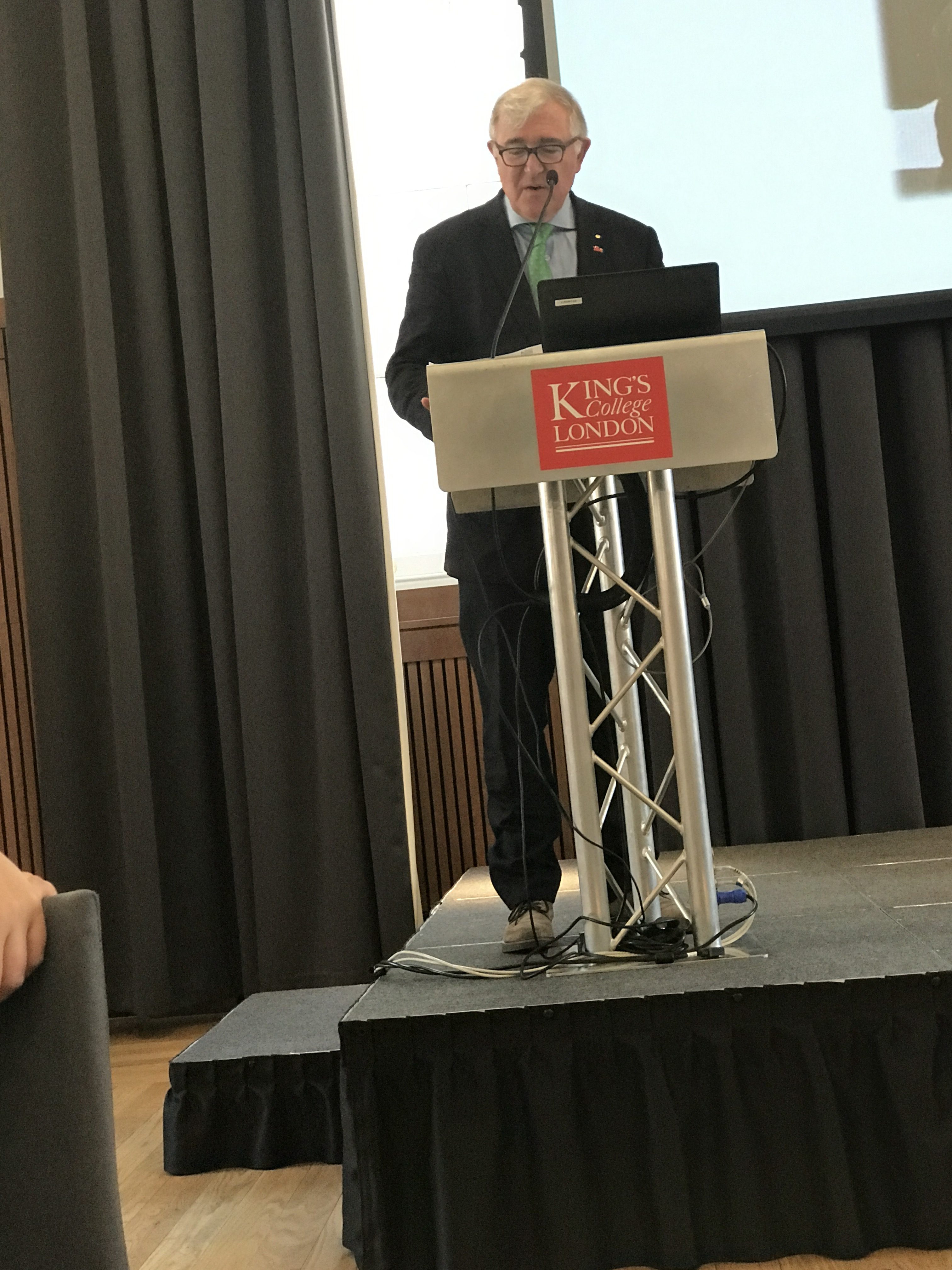 King's Principal welcomes us to lunch