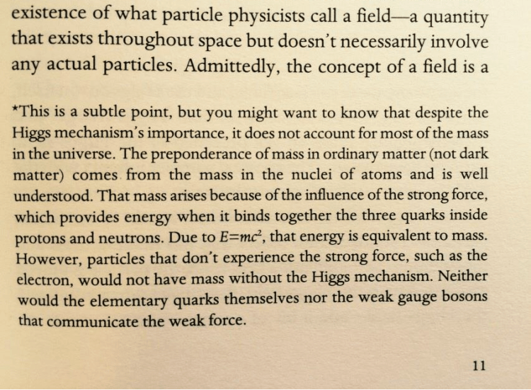 Higgs field footnote