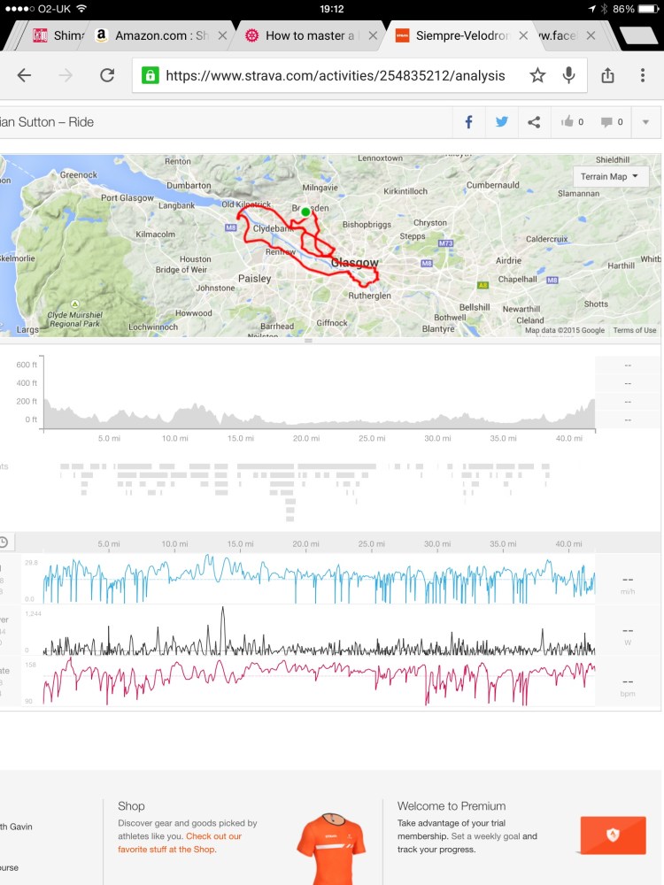 Strava analysis Sat Feb14th